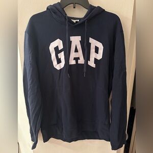 NWT Gap Men’s Large Logo Hoodie | Navy